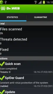 Dr.Web Security Space captura 5