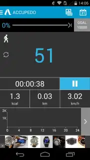 Accupedo Pedometer captura 4