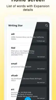 Writing Star: Text Expander & Auto-complete text captura 13