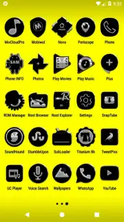 Black Icon Pack Free captura 5