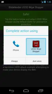 Bitdefender USSD Wipe Stopper captura 4