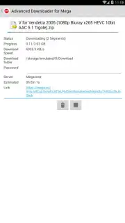 Advanced Downloader for Mega captura 6