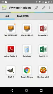 VMware Horizon Client captura 7