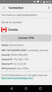 VPN Shield captura 3
