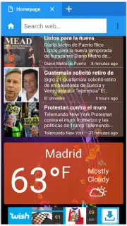 Goo Internet Browser captura 2
