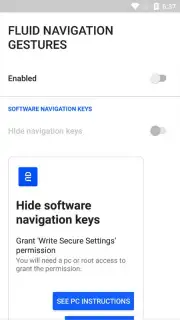 Fluid Navigation Gestures captura 2