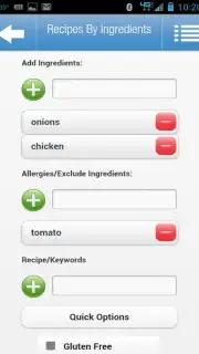Recipes by Ingredients captura 1