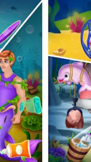 Newborn mermaid baby care game captura 1