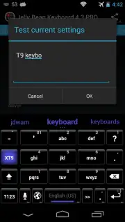 Jelly Bean Keyboard 4.3 captura 5
