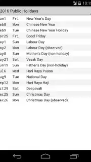 SG Calendar captura 3
