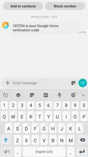 Samsung Messages captura 1