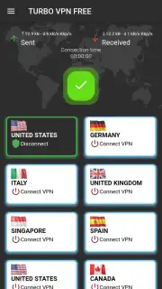 Turbo VPN Free captura 3