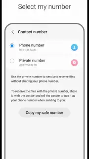 Samsung Private Share captura 3