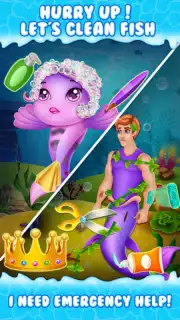 Newborn mermaid baby care game captura 5