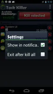 Task Killer FREE captura 2