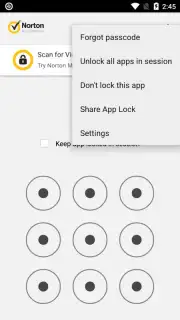 Norton App Lock captura 6