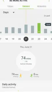 Samsung Health (Android Wear) captura 1