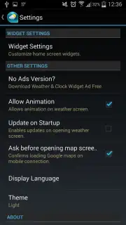 Weather & Clock Widget Android captura 4