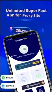 DHIMAN VPN - secure & Fast VPN captura 1