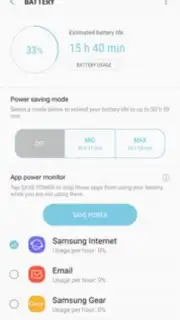 Samsung Device Maintenance captura 3