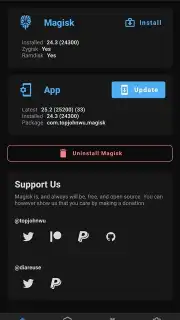 Magisk Manager captura 1
