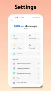 MDGram Messenger captura 1