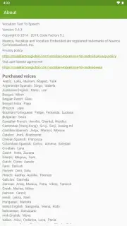 Vocalizer TTS Voice captura 9