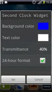Seconds Clock Widget captura 2