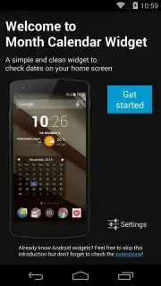Month Calendar Widget captura 7