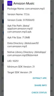 APK Extractor captura 2