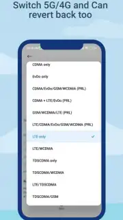 Force 4G/LTE Only Mode captura 2