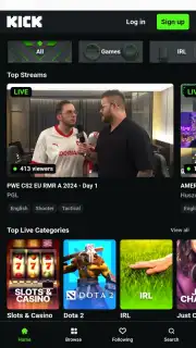 Kick: Live Streaming captura 1
