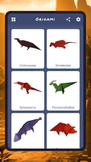 Origami dinosaurs paper shapes captura 8