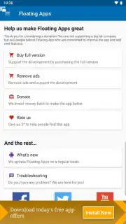 Floating Apps captura 17