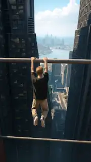Only Going Up Parkour Rooftop captura 1