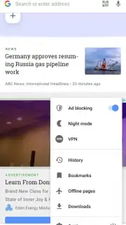 Opera Browser captura 9