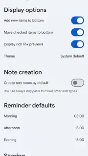 Google Keep captura 2