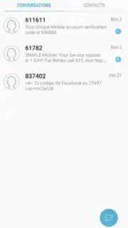 Samsung Messages captura 3