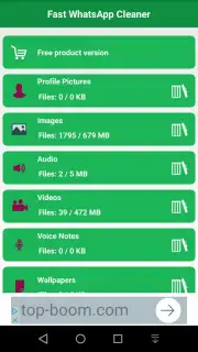 Fast WhatsApp Cleaner captura 3