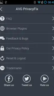 AVG Privacy Fix captura 1