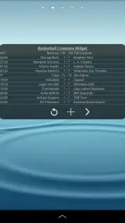 Basketball Livescore Widget captura 3