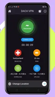 DACH VPN - No. 1 Most Secured ADFREE VPN captura 1
