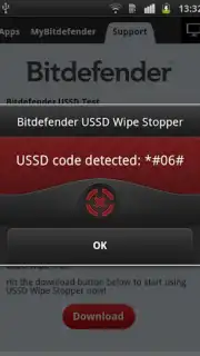Bitdefender USSD Wipe Stopper captura 3