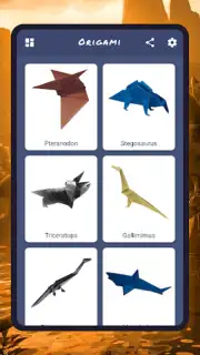 Origami dinosaurs paper shapes captura 9