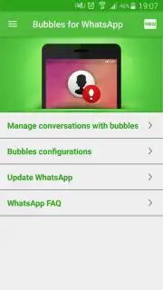 Bubbles for WhatsApp captura 1
