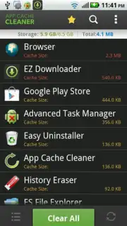 App Cache Cleaner captura 4