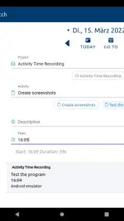 aTimeRecording - Online Time Tracking captura 3