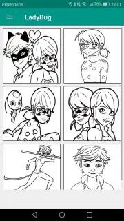 Coloring Ladybug & Blackcat captura 5