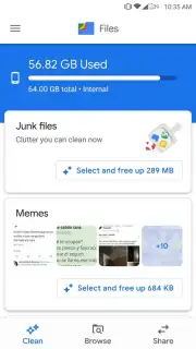 Files by Google captura 1