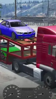 Truck Car Transport Trailer Games captura 2